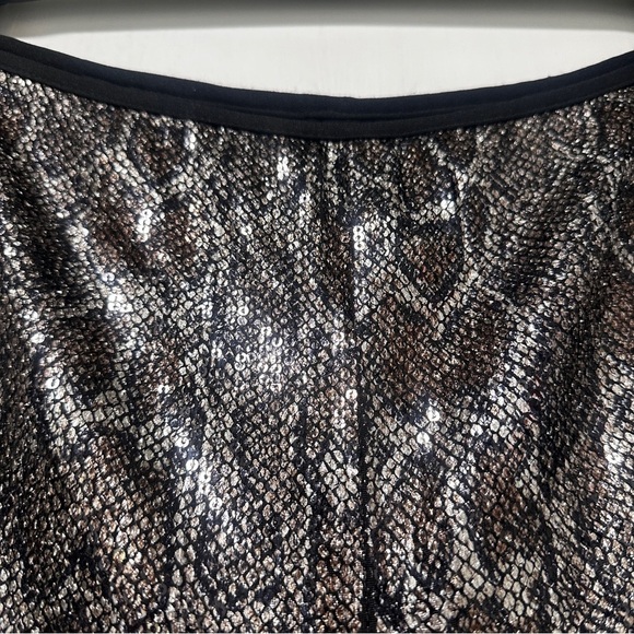 Anthropologie Sequin Snake Joni Pants Women’s Size 6 NWT Brown Gray Animal Print - Picture 6 of 16